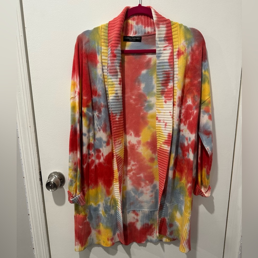 Central Park West cardigan tie dye